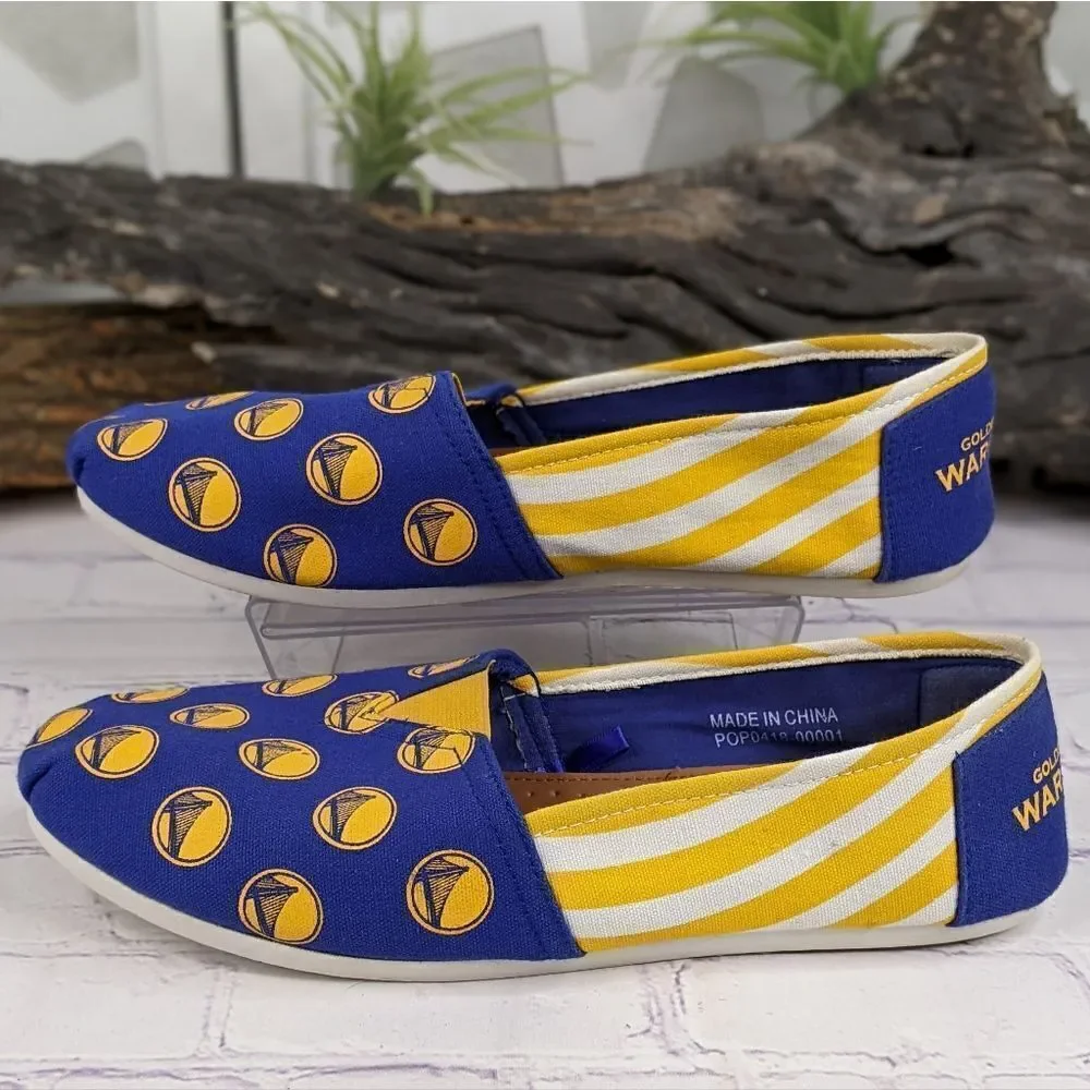 NBA Golden State Warriors Stripe Canvas Shoe